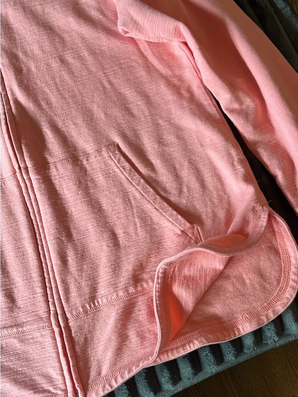 Talbots Pink Full-Zip Utility Jacket - Picture 5 of 6